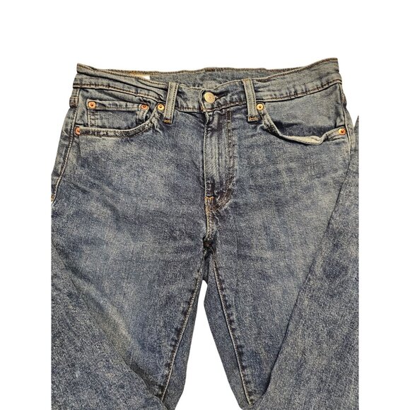 Levis 511 Mens Slim Fit Jeans Size 31x32 Blue Acid Washed Denim Y2K - Picture 5 of 9